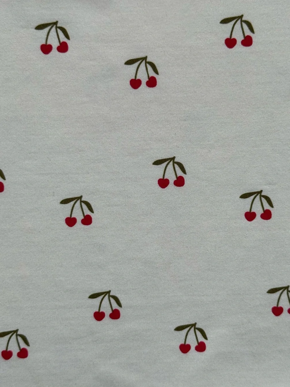 Zara Girls Long-Sleeve Rashguard Swim Top with Cherry Print, Ivory (Ecru) - 2Y